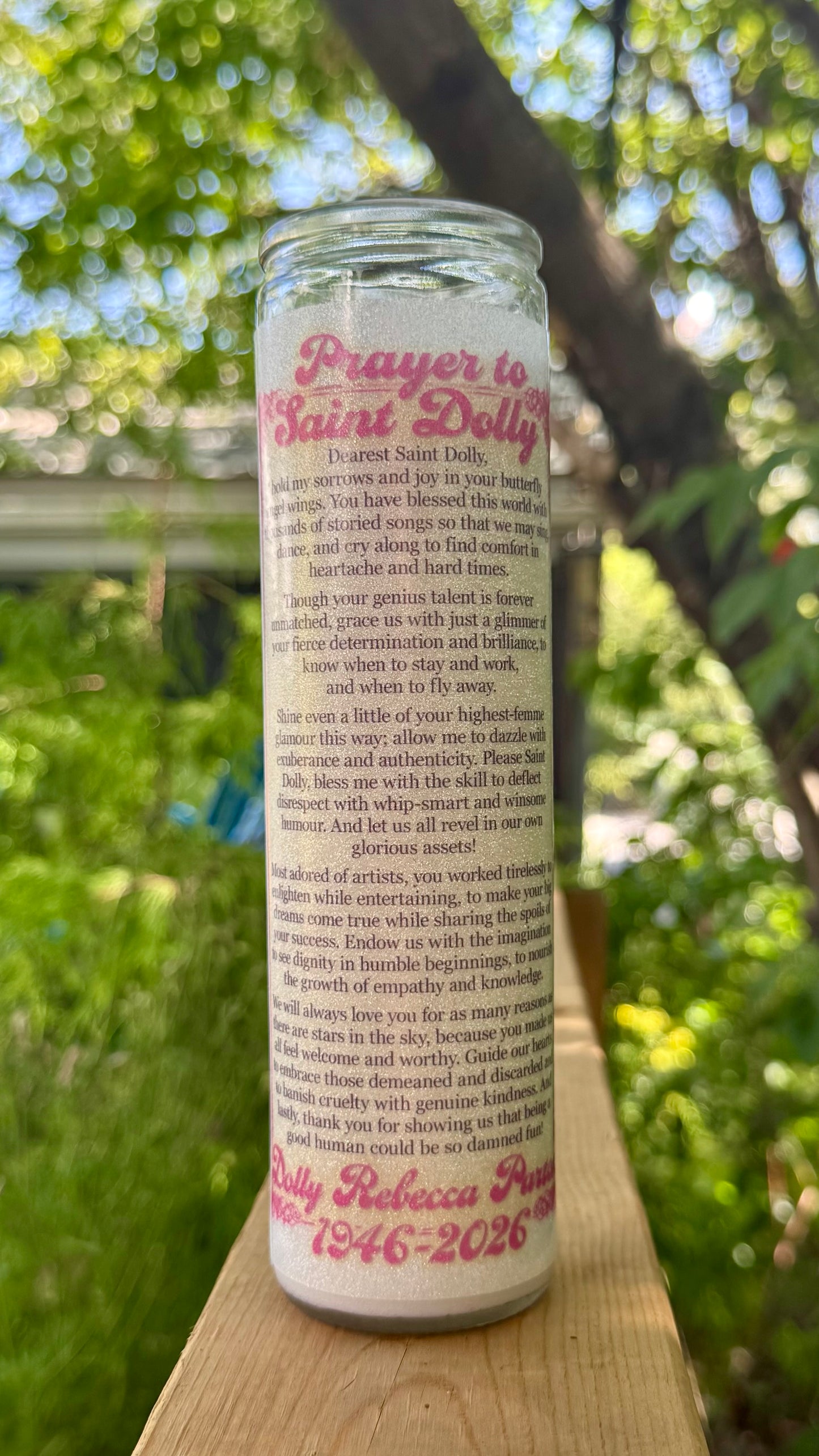 Saint Dolly Pop Saint Prayer Candle