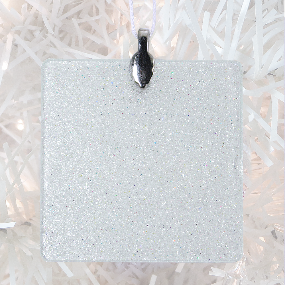 Elvis Christmas Album Glass Ornament by BBJ - back
