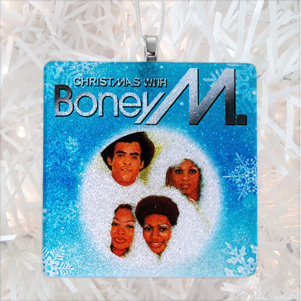 sample Custom Album Cover Glass Ornament by BBJ