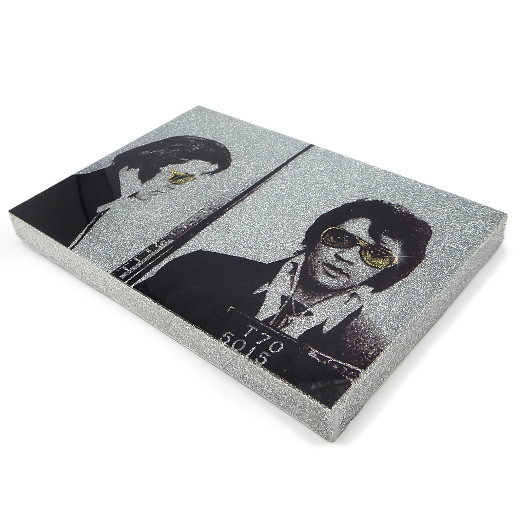 Elvis Presley mug shot wall art plaque