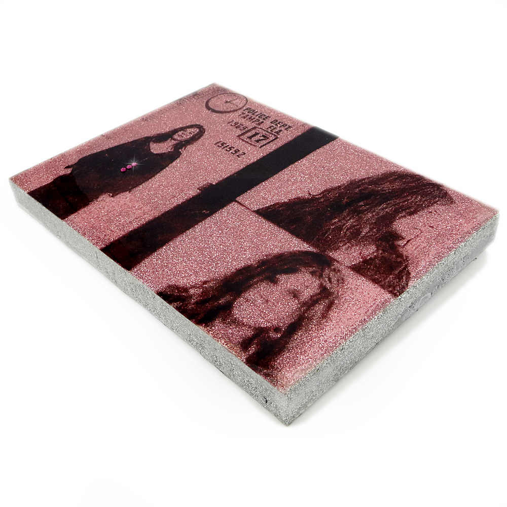Janis Joplin mug shot wall art plaque