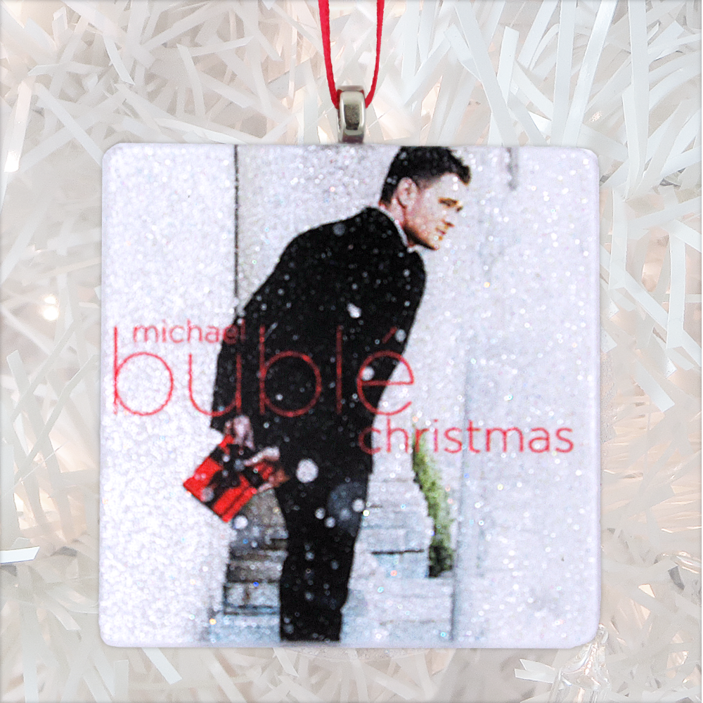 sample Custom Album Cover Glass Ornament by BBJ