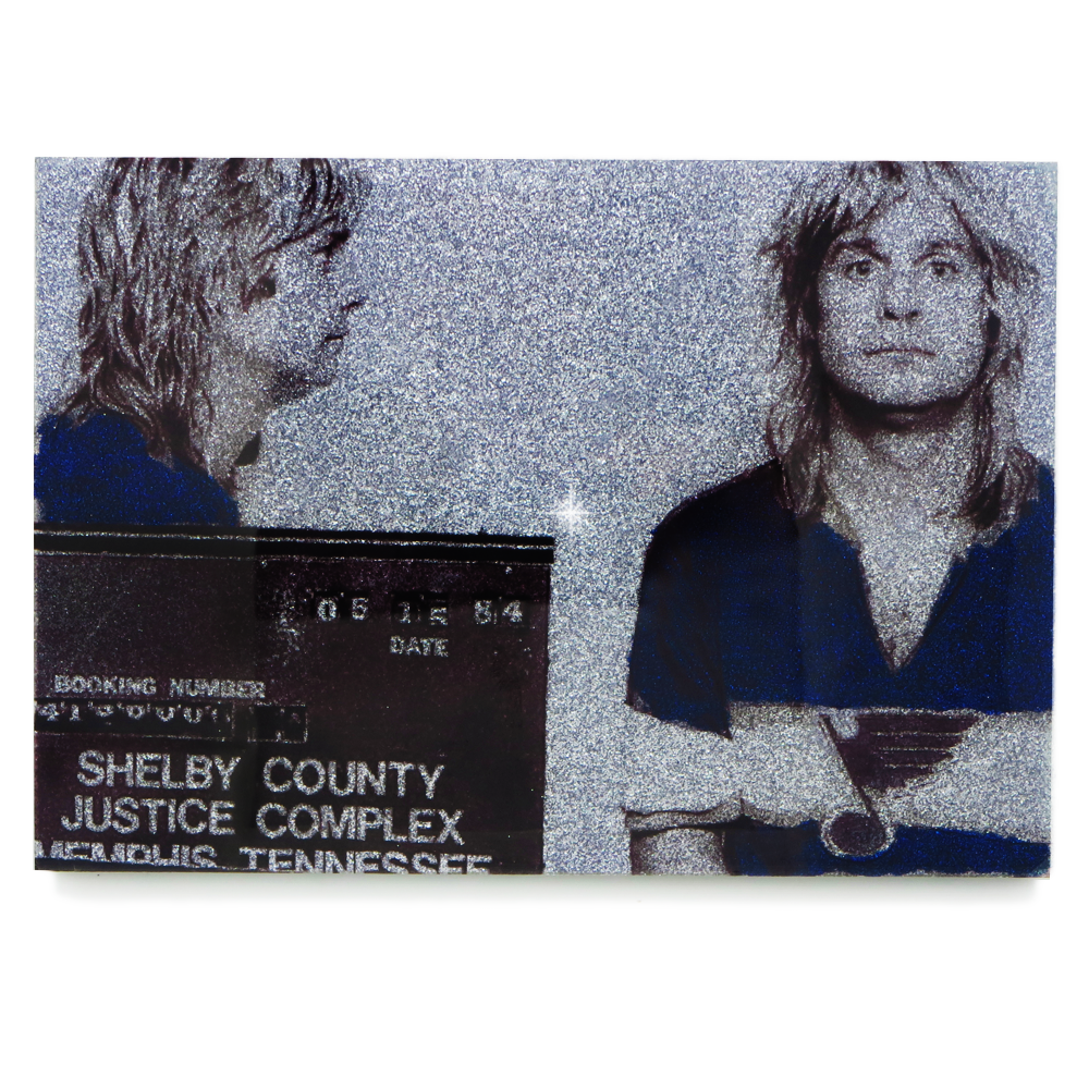 Ozzy Osbourne mug shot wall art plaque