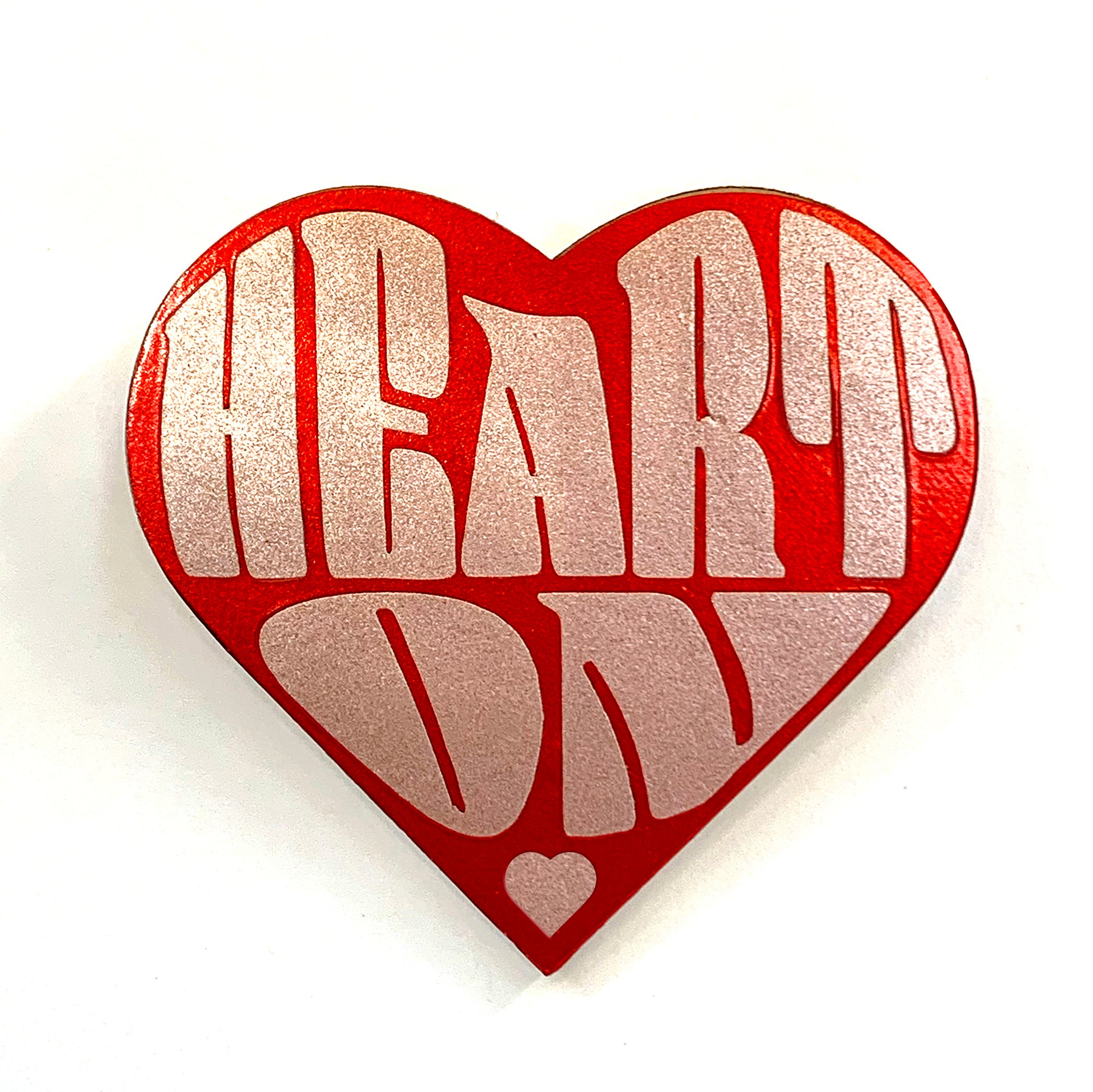 Heart On Pin Valentine by BBJ / Glitter Garage – BBJ pop merch