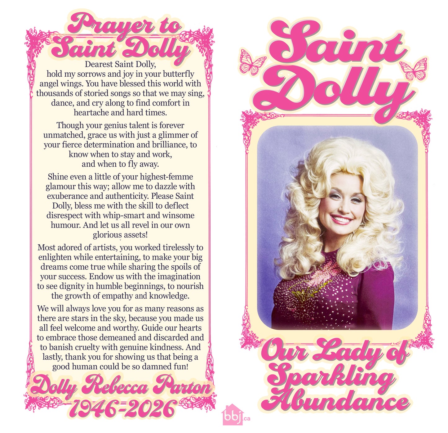 Saint Dolly Pop Saint Prayer Candle