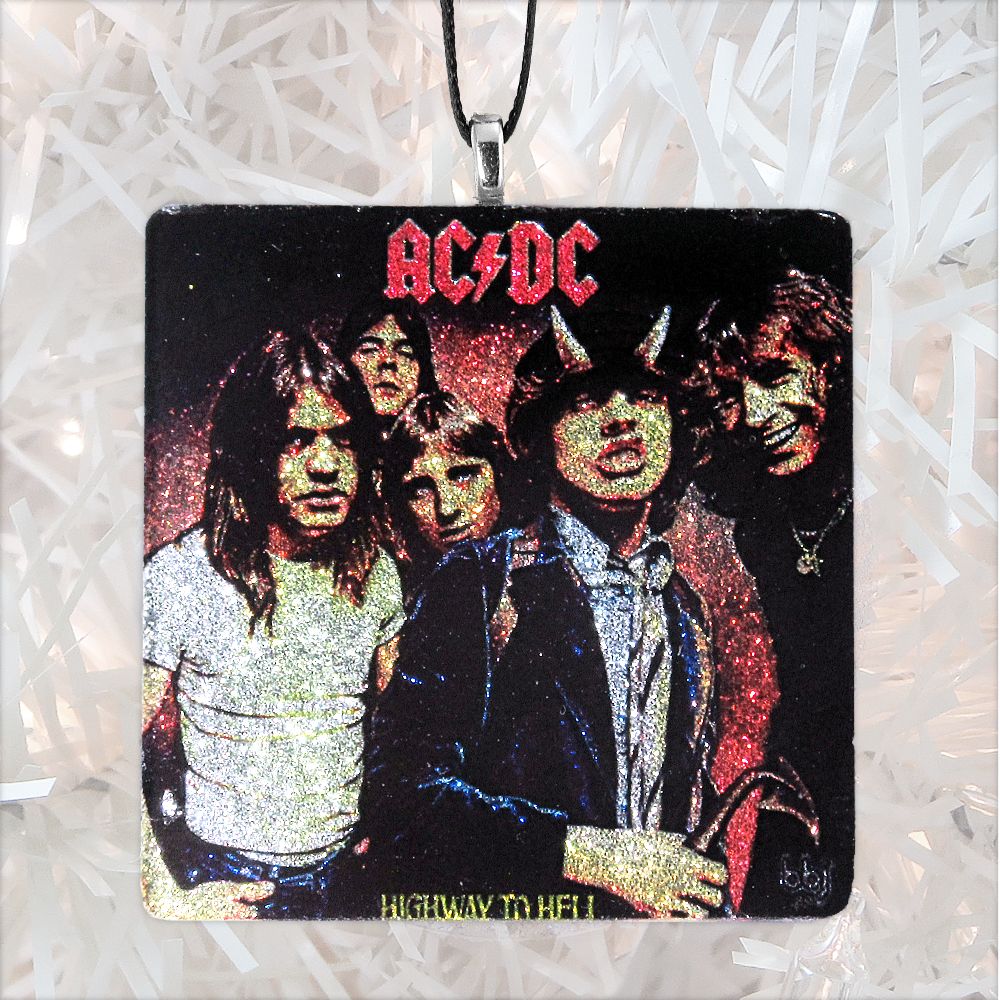 sample Custom Album Cover Glass Ornament by BBJ