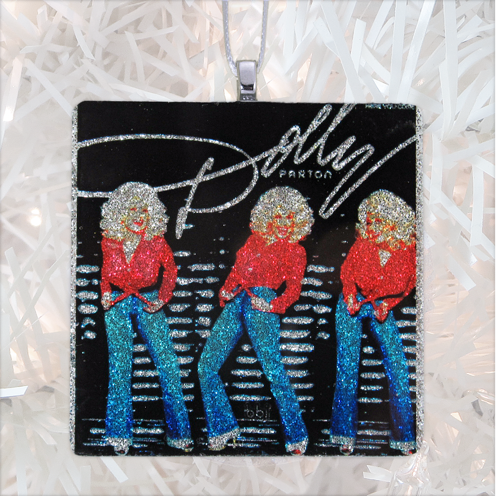 sample Custom Album Cover Glass Ornament by BBJ