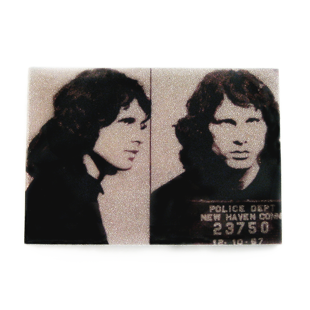 Jim Morrison mug shot wall art plaque