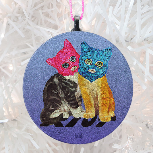 Pussy Riot Glass Ornament