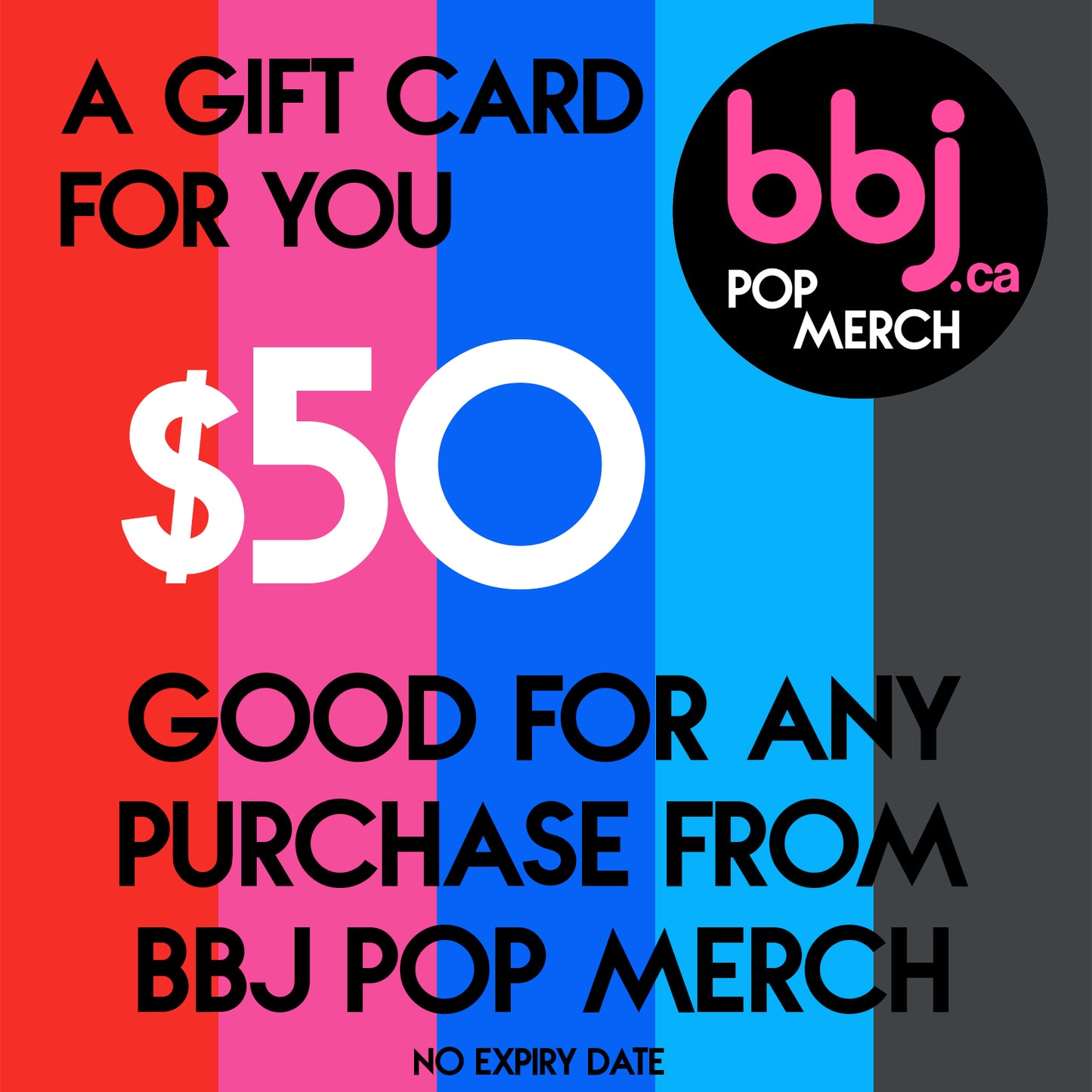 BBJ Pop Merch gift card