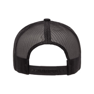 USE YOUR WORDS custom text snapback hat by Glitter Garage / BBJ - black cap with your message - back view